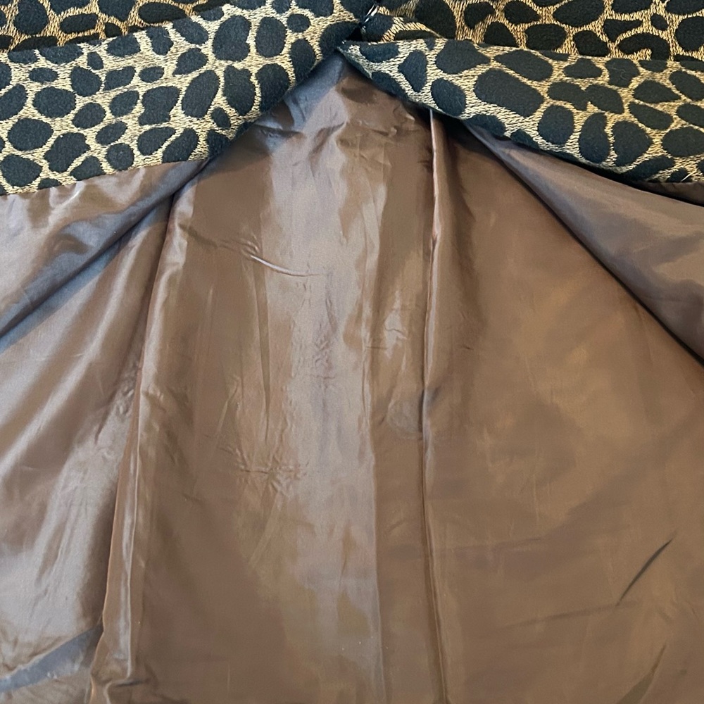 LUII Anthropologie Womens Large Animal Giraffe Mod S/S‎ Swing COAT Jacket EUC - Picture 11 of 11